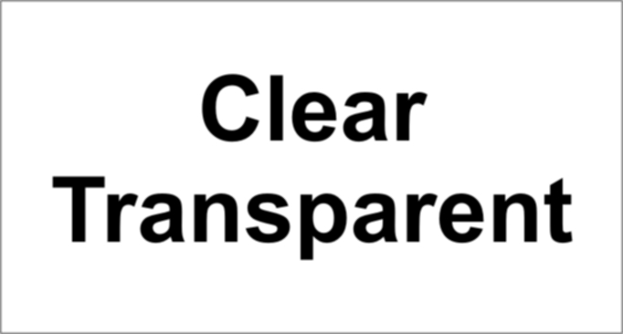 50mm Sticker Vinyl - Clear, Transparent